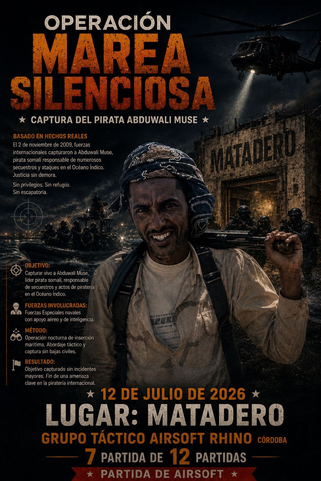 Partida guionizada 7/12.  Operación Marea Silenciosa