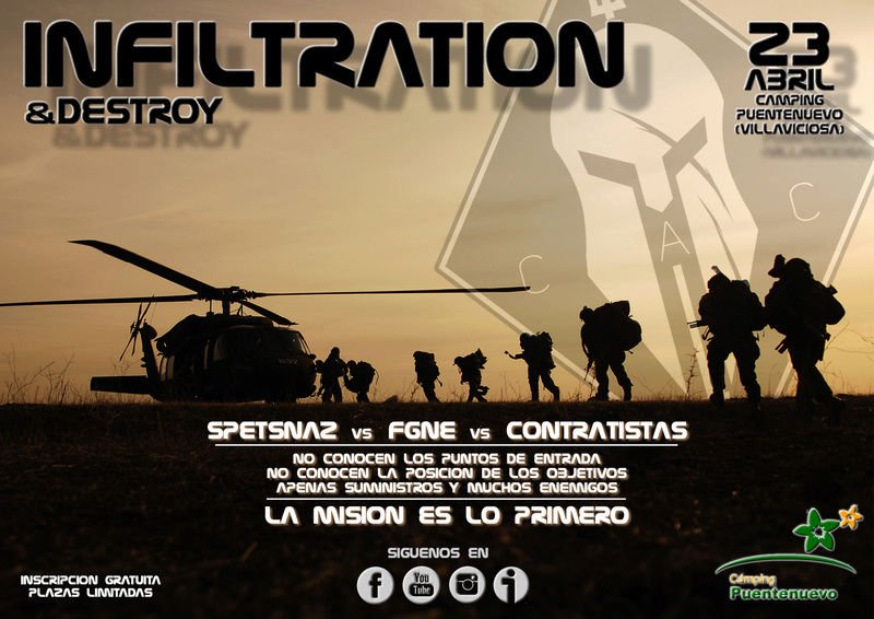 Interclub INFILTRATION | 23 abril | Camping Puente Nuevo (Villaviciosa)