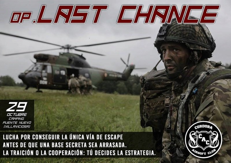 Partida Guionizada Op. Last Chance 29 de octubre. Camping Puentenuevo