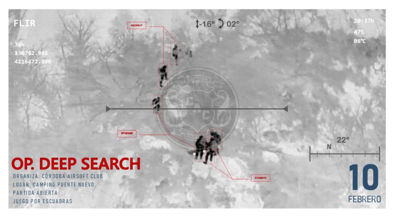 GUIÓN DEEP SEARCH | partida por escuadras | CAMPING PUENTE NUEVO | 10 de febrero